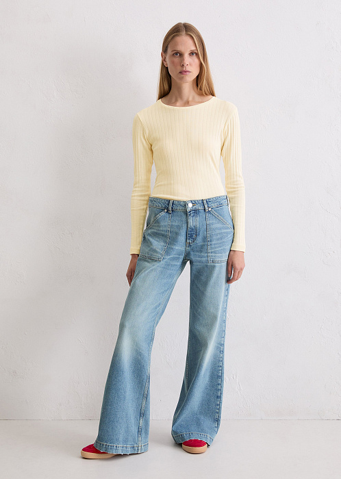 Джинсы широкие