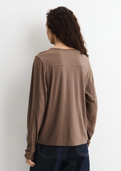 Лонгслив из смеси лиоцелла TENCEL™ и хлопка