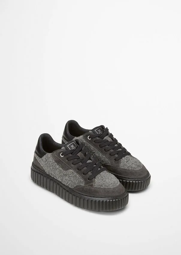 Кроссовки из замши с плюшевыми вставками Marc o'Polo - фото 2