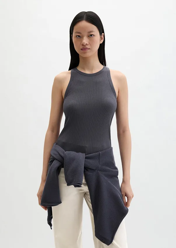 Топ в рубчик из модала