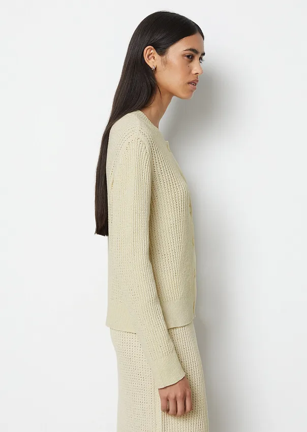 Кардиган из смесового хлопка