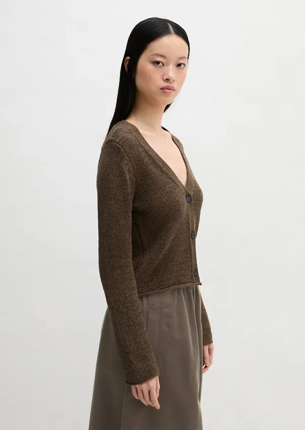 Кардиган из смесового хлопка