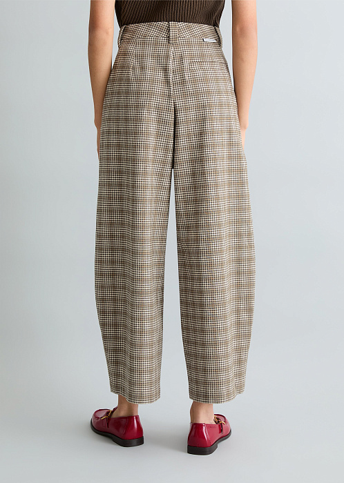 Брюки из смеси органического хлопка и льна