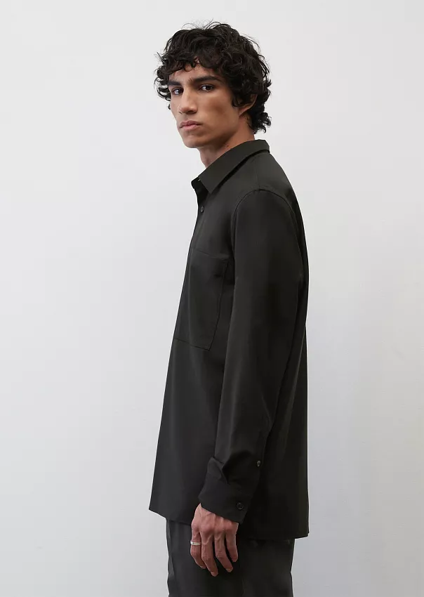 Рубашка с длинными рукавами из мягкой шерсти Marc o'Polo - фото 5