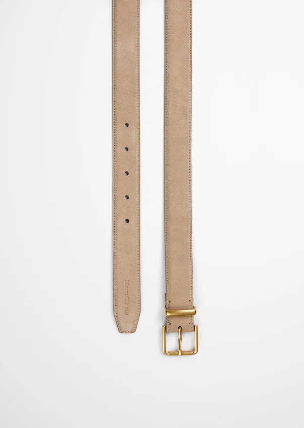 Ремень из натуральной замши