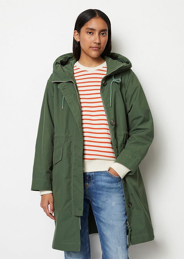 Palm × GREEN BOWL Nylon Full Zip Parka Куртка-парка длинная утепленная с капюшоном 2349111151, цвет