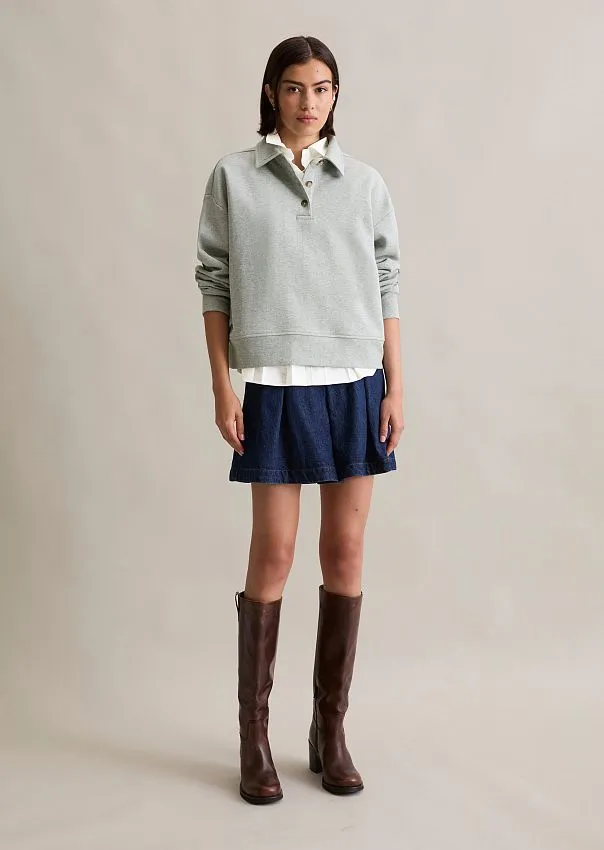 Свитшот с воротником поло Marc o'Polo - фото 3