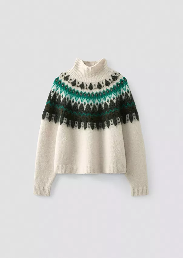 Джемпер из смеси шерсти new wool, мохера и альпаки с узором fair isle Marc o'Polo - фото 6