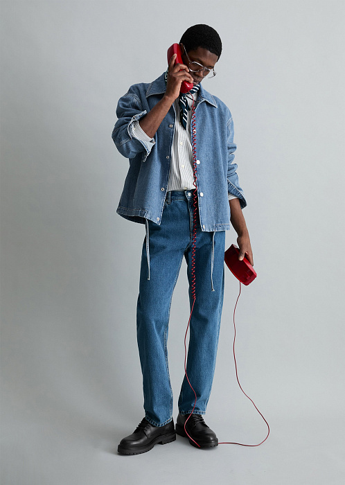 Куртка джинсовая из волокон листьев ананаса