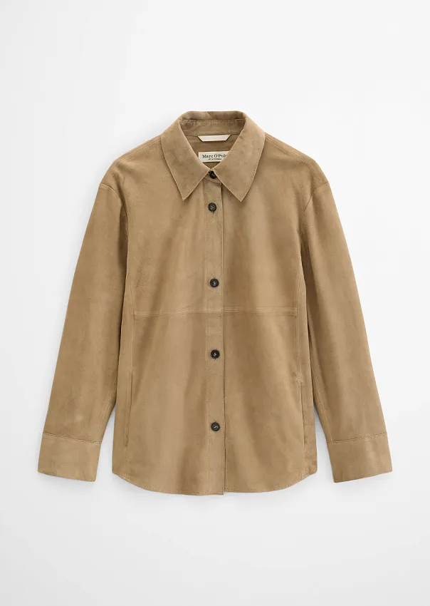 Рубашка верхняя из натуральной замши
