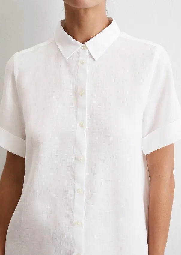 Рубашка из чистого льна Marc o'Polo - фото 4