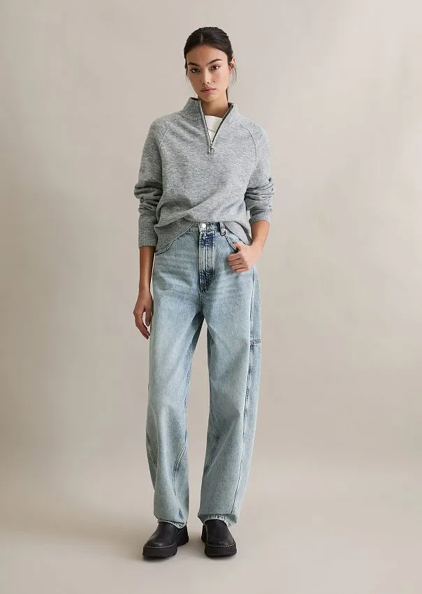 Джемпер с высоким воротом из мягкой смесовой шерсти Marc o'Polo - фото 3