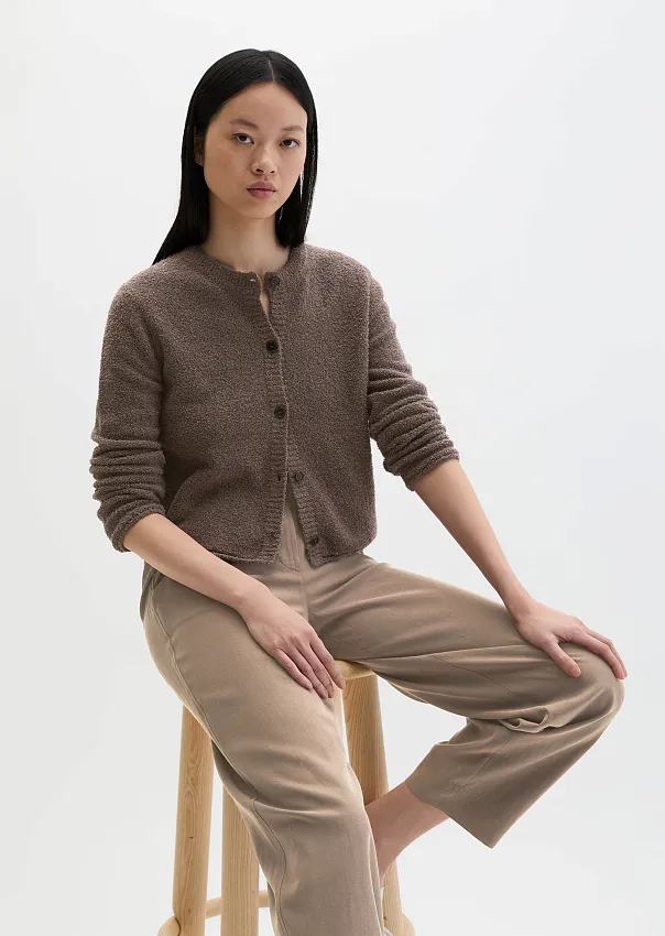 Кардиган из буклированной пряжи