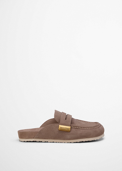 Сабо из натуральной замши