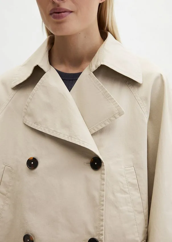 Тренч укороченный из хлопкового твила Marc o'Polo - фото 4