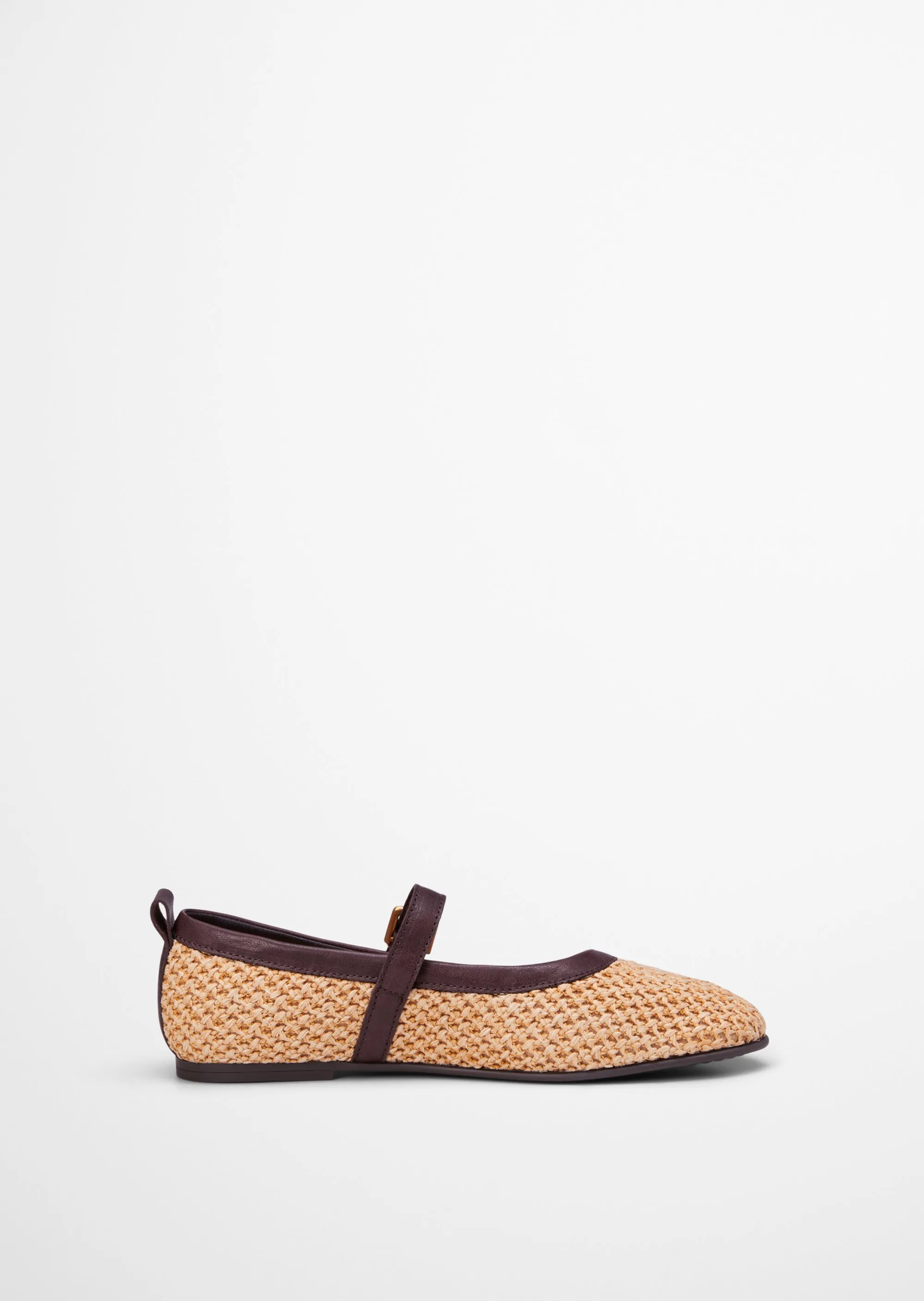 Балетки Gina из рафии и натуральной кожи Marc o'Polo - фото 5