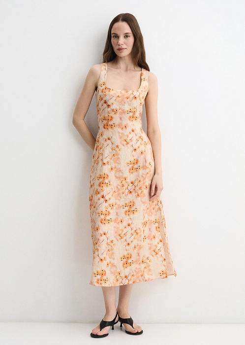 Платье изо льна