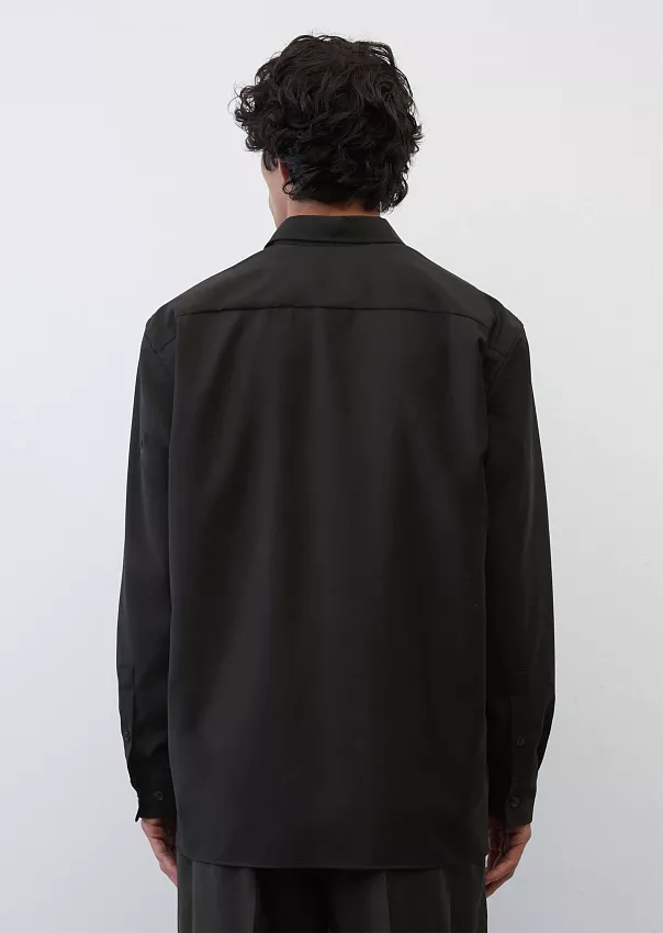 Рубашка с длинными рукавами из мягкой шерсти Marc o'Polo - фото 2