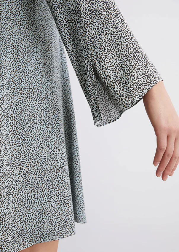 Расклешенное мини-платье из чистой вискозы