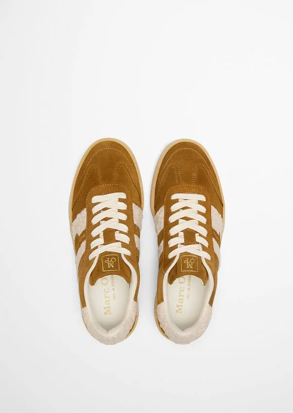 Кроссовки из нубука с плюшевыми вставками Marc o'Polo - фото 4