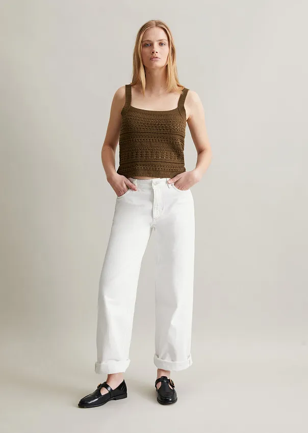 Вязаный топ из органического хлопка Marc o'Polo - фото 3