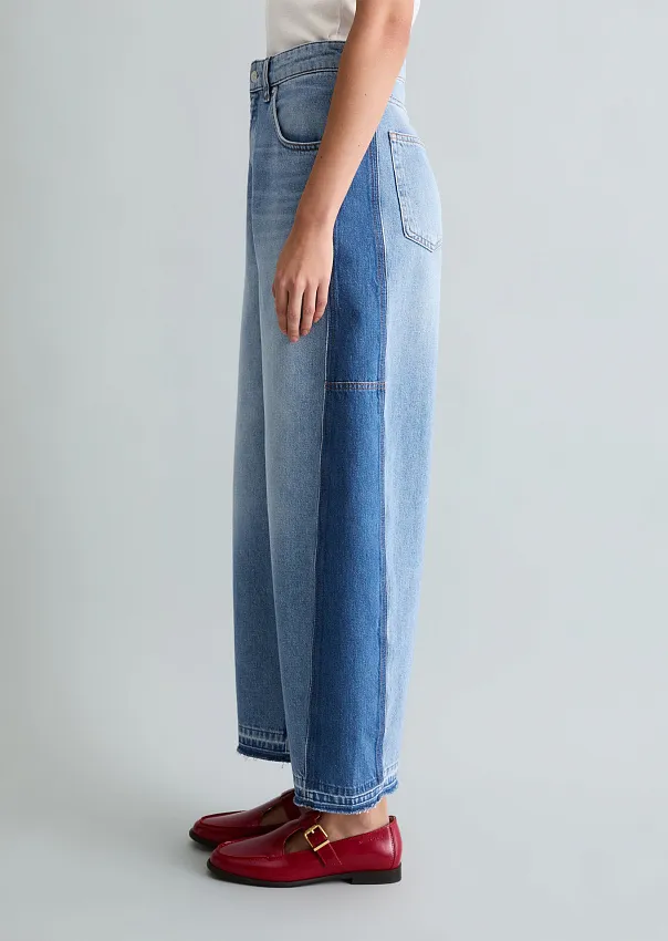 Джинсы широкие из волокон листьев ананаса