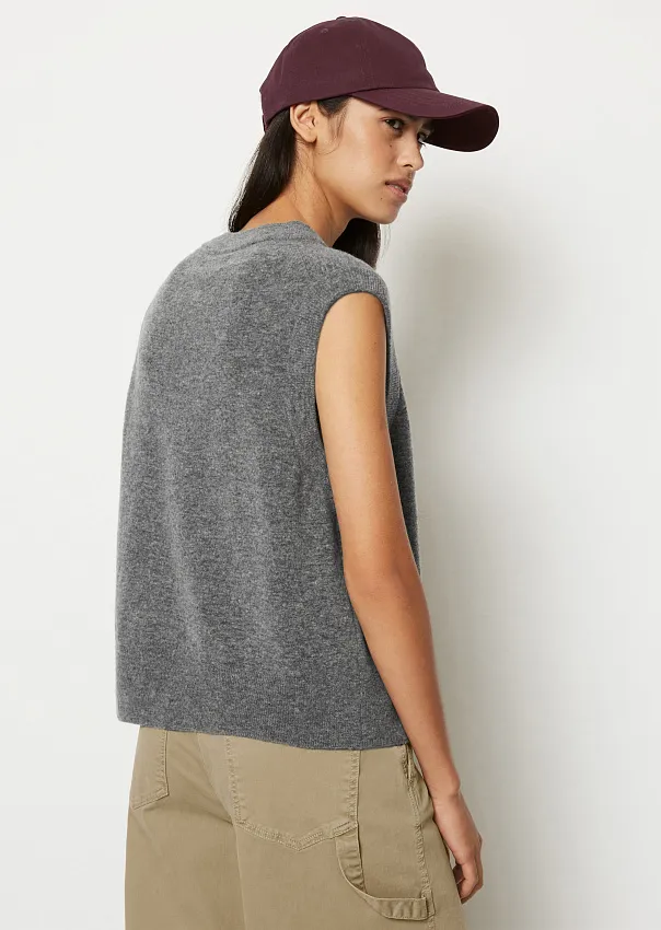 Шерстяной жилет с круглым вырезом Marc o'Polo - фото 2