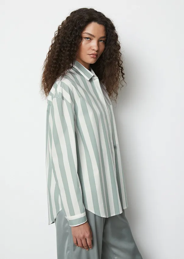 Рубашка из эластичного поплина