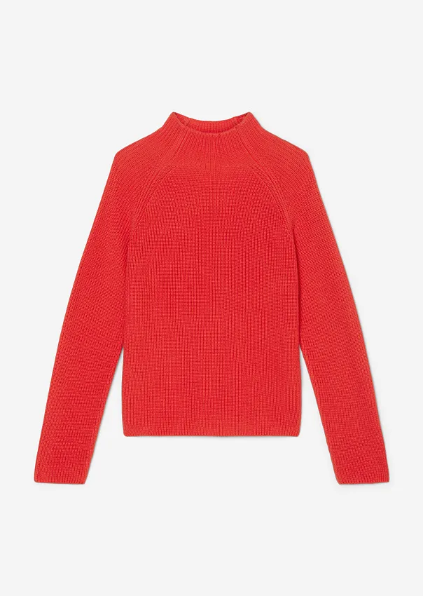 Джемпер из органического хлопка с высоким воротом