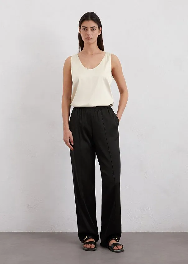 Брюки широкие из смесовой вискозы Marc o'Polo - фото 1