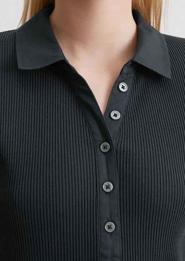 Поло из смесового хлопка Marc o'Polo - фото 4