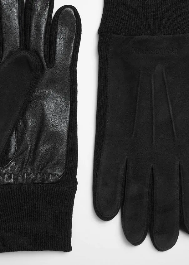 Кожаные перчатки с вязаными манжетами Marc o'Polo - фото 2