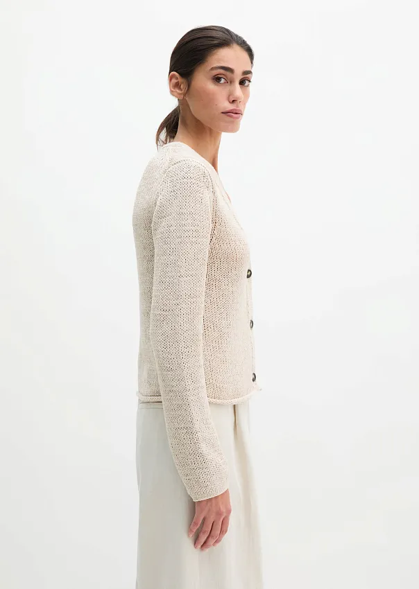 Кардиган из смесового хлопка