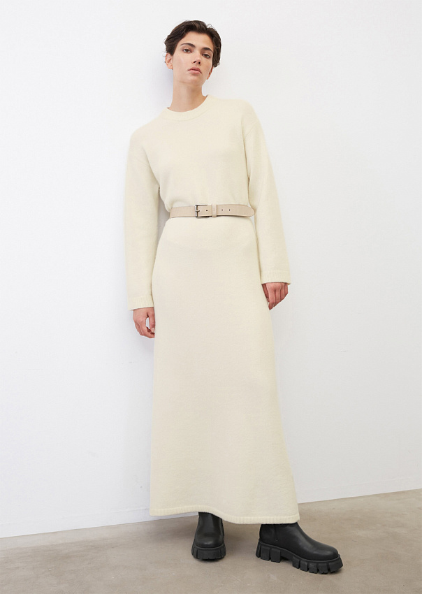 Трикотажное платье макси из смесовой шерсти new wool Marc o'Polo - фото 1