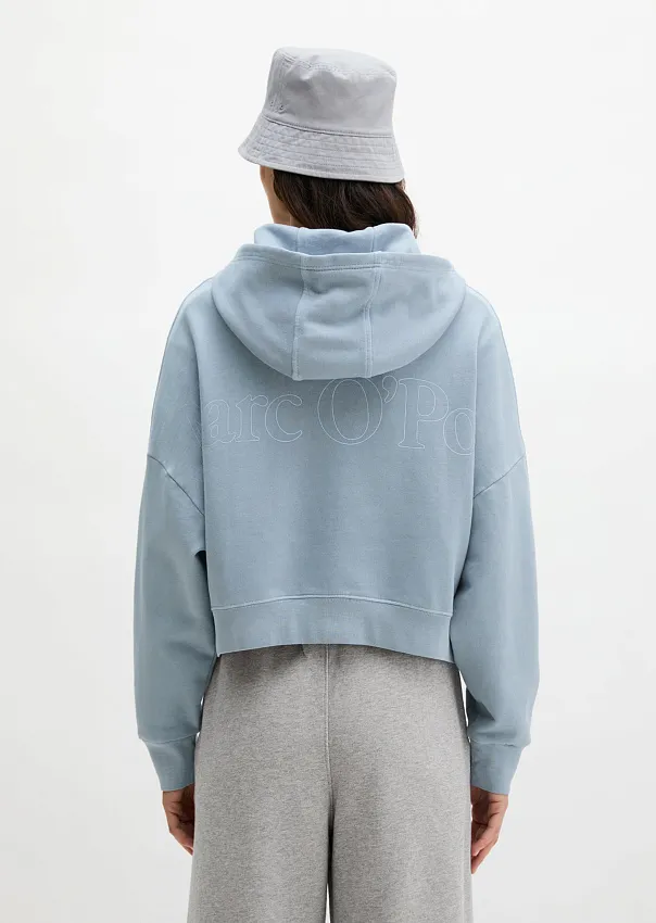 Худи на молнии из переработанного хлопка
