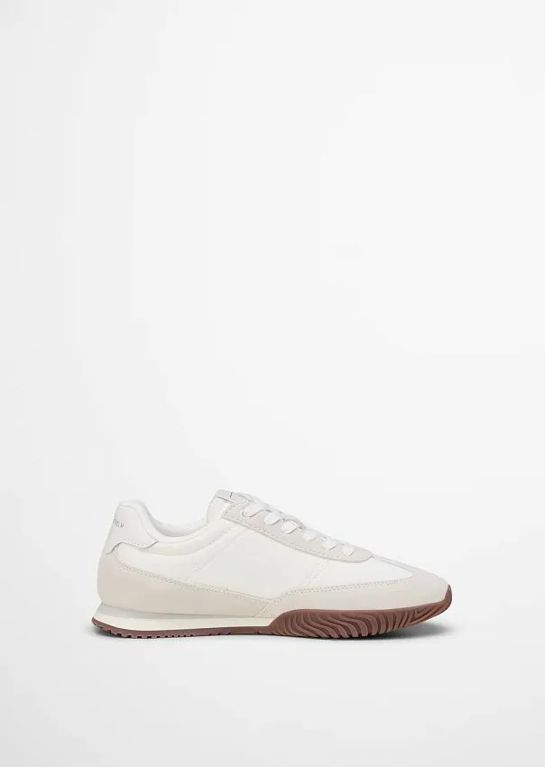 Кроссовки из натуральной кожи и нейлона