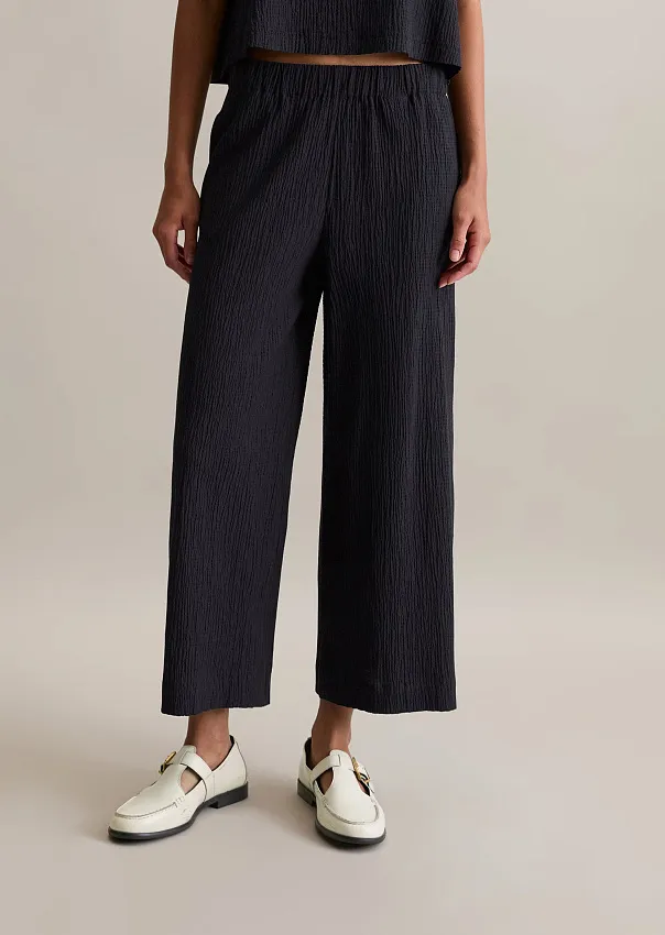 Широкие брюки из органического хлопка и вискозы Marc o'Polo - фото 3