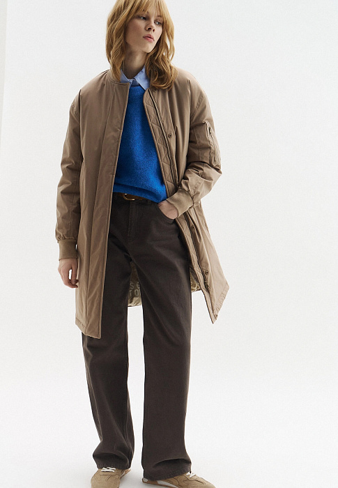 Парка с легким утеплителем 
