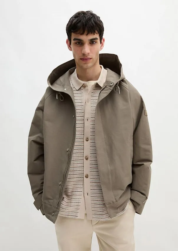 Куртка с капюшоном из хлопкового канваса Marc o'Polo - фото 1