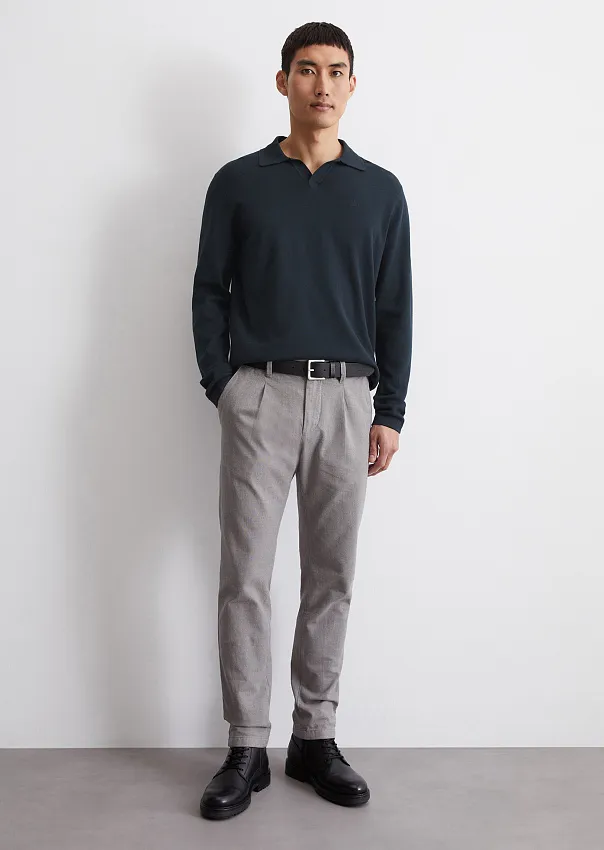 Джемпер с воротником поло