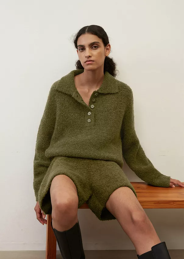 Трикотажное поло из пряжи букле Marc o'Polo - фото 1