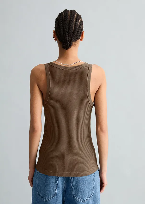 Топ из хлопкового джерси