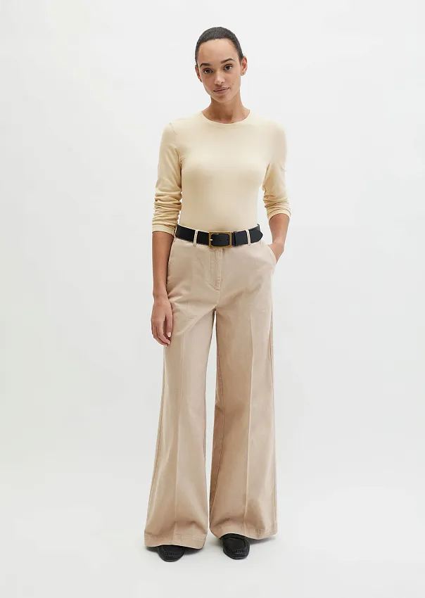 Лонгслив из джерси в рубчик