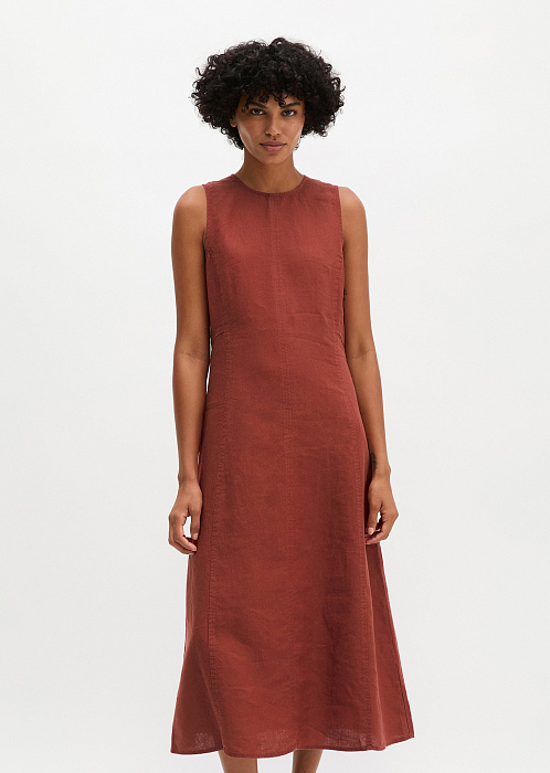 Платье изо льна