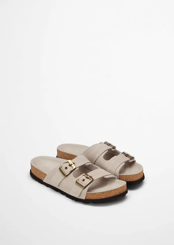 Шлепанцы из натуральной замши