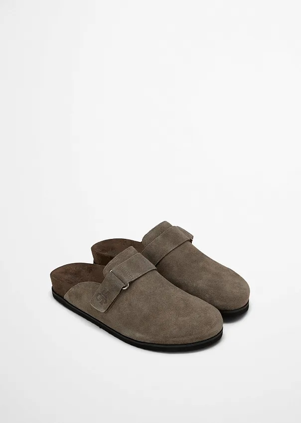 Сабо из натуральной замши
