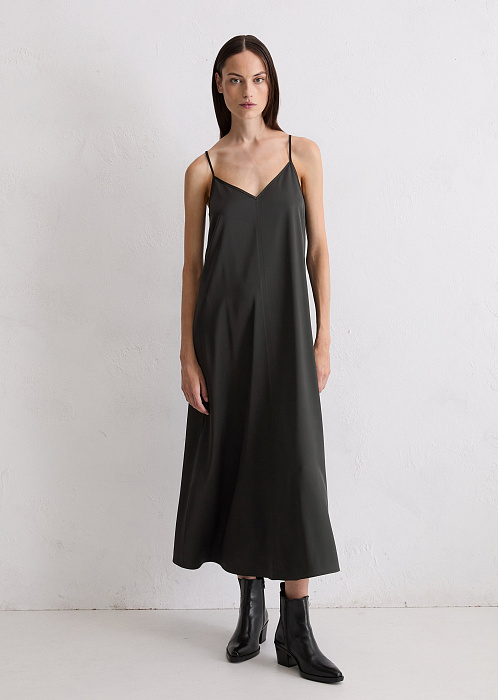 Платье атласное