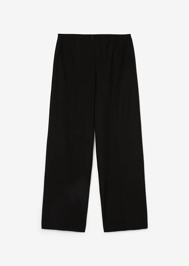 Широкие брюки из смесовой шерсти