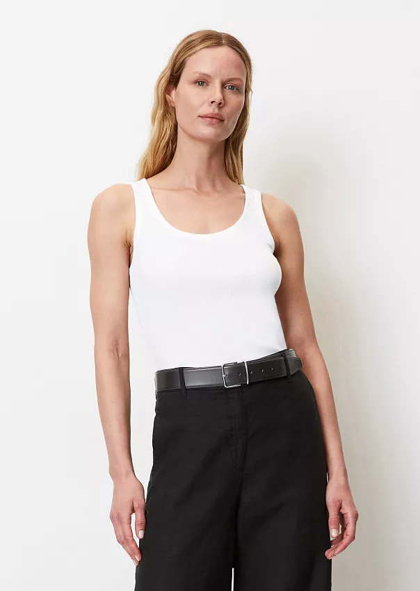 Майка в рубчик из джерси Marc o'Polo - фото 3