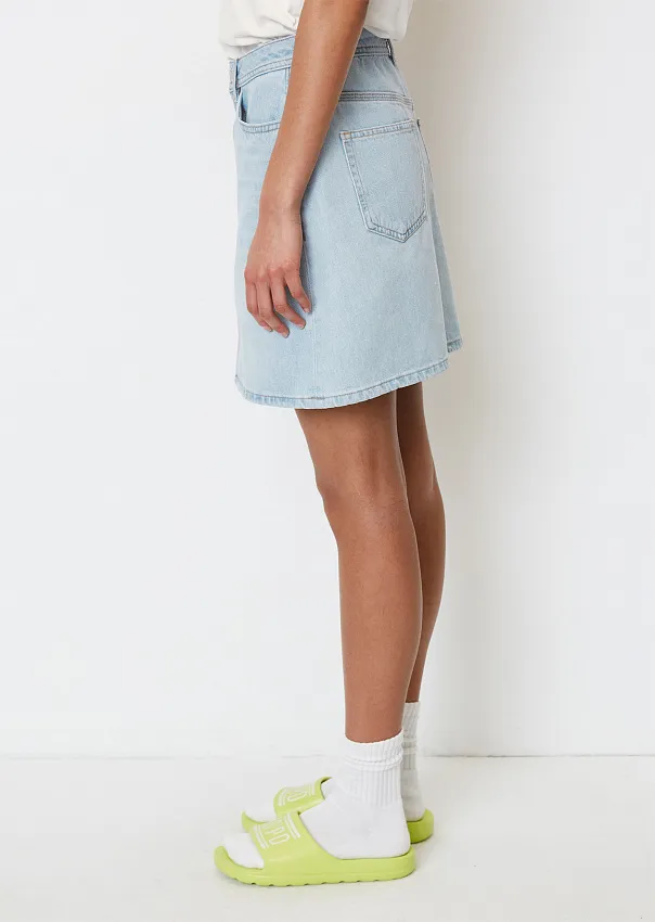 Джинсовая мини-юбка из органического хлопка